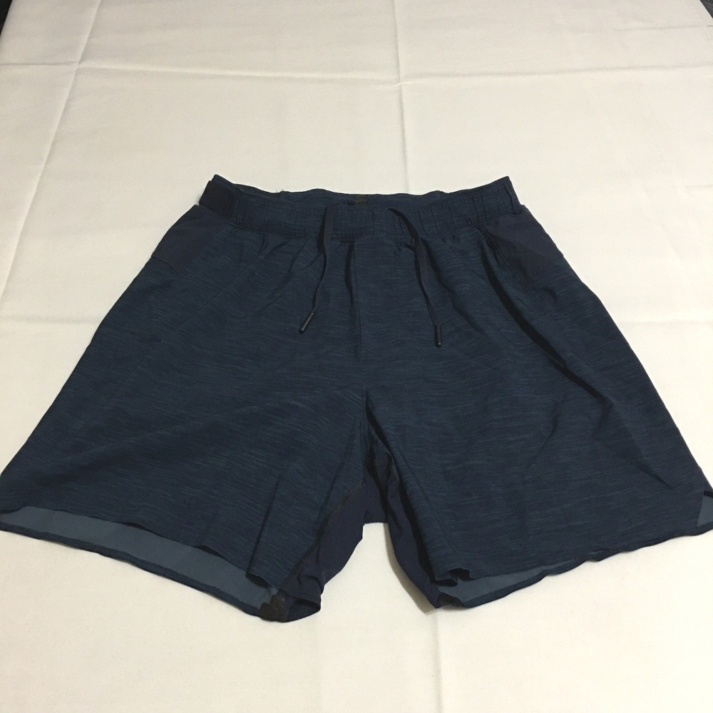 Lululemon Athletic Shorts Small Navy Blue Drawstring Activewear